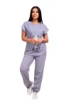 Женская пижама ЖП 010/1 (серый с горохом (страус))