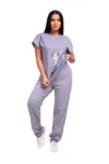Женская пижама ЖП 010/1 (серый с горохом (страус))