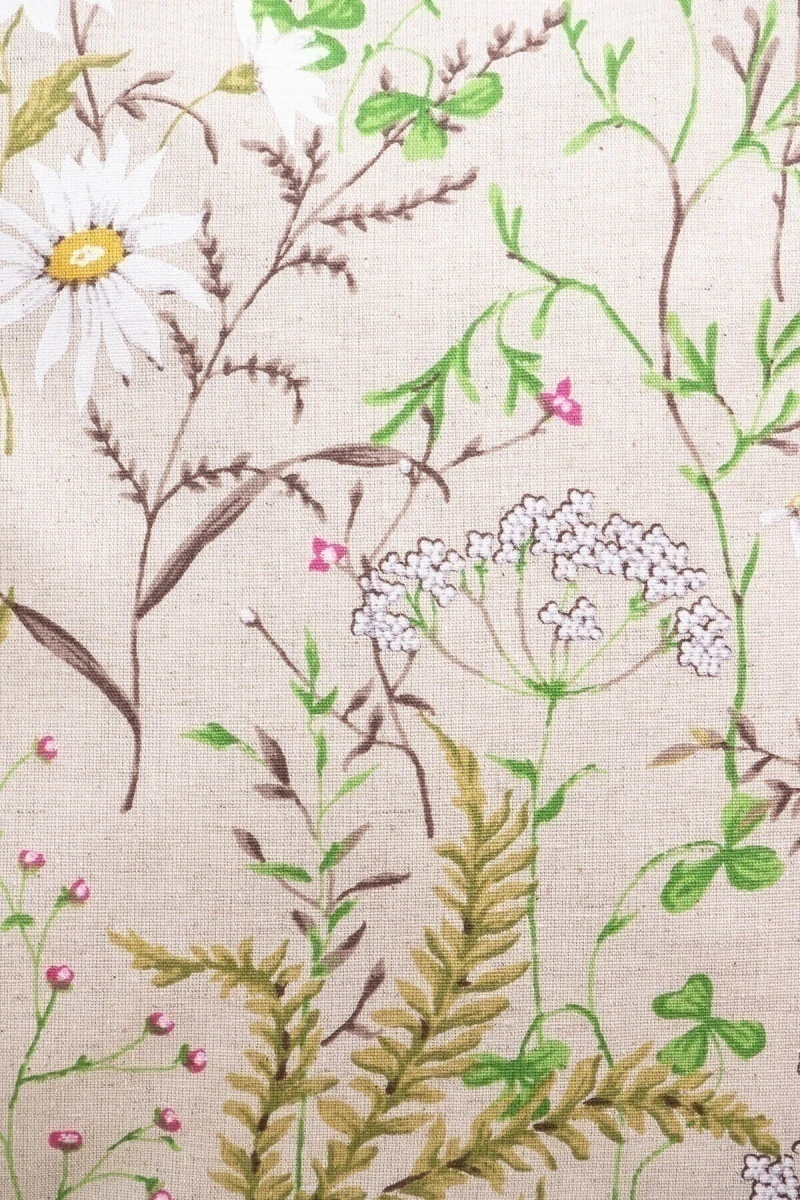 Декоративная наволочка на молнии полулен "ГП" Льняное лето