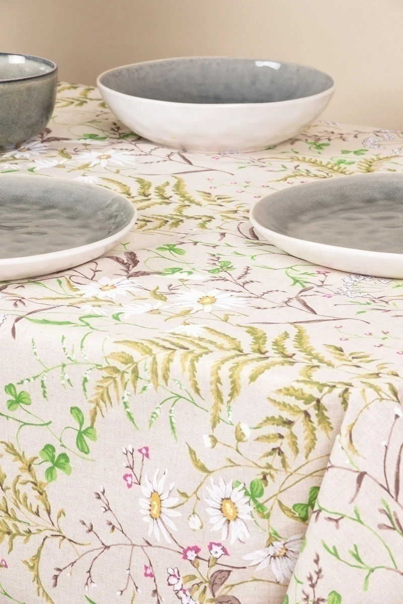 Скатерть полулен "ГП" Льняное лето