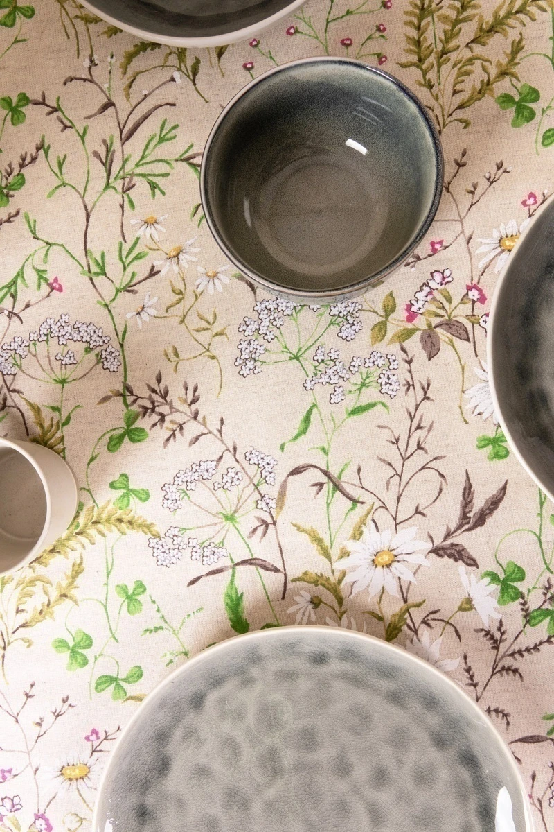 Скатерть круглая полулен "ГП" Льняное лето (145х145 см)