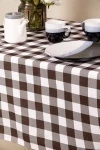 Скатерть рогожка "ГОС" Клетка-Шоколад