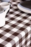 Скатерть рогожка "ГОС" Клетка-Шоколад