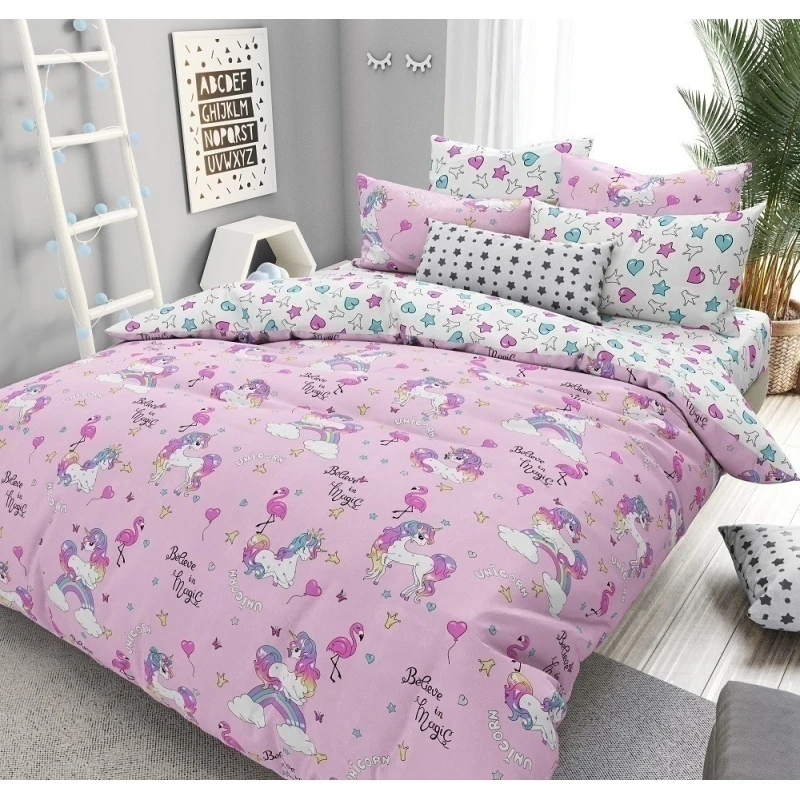 КПБ на пуговицах "ГОС" поплин "Искорка" ком. р. Евро арт. 28869/1