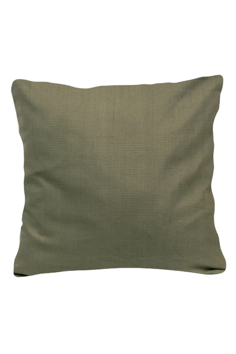 Декоративная наволочка на молнии полулен "ГОС" Хаки