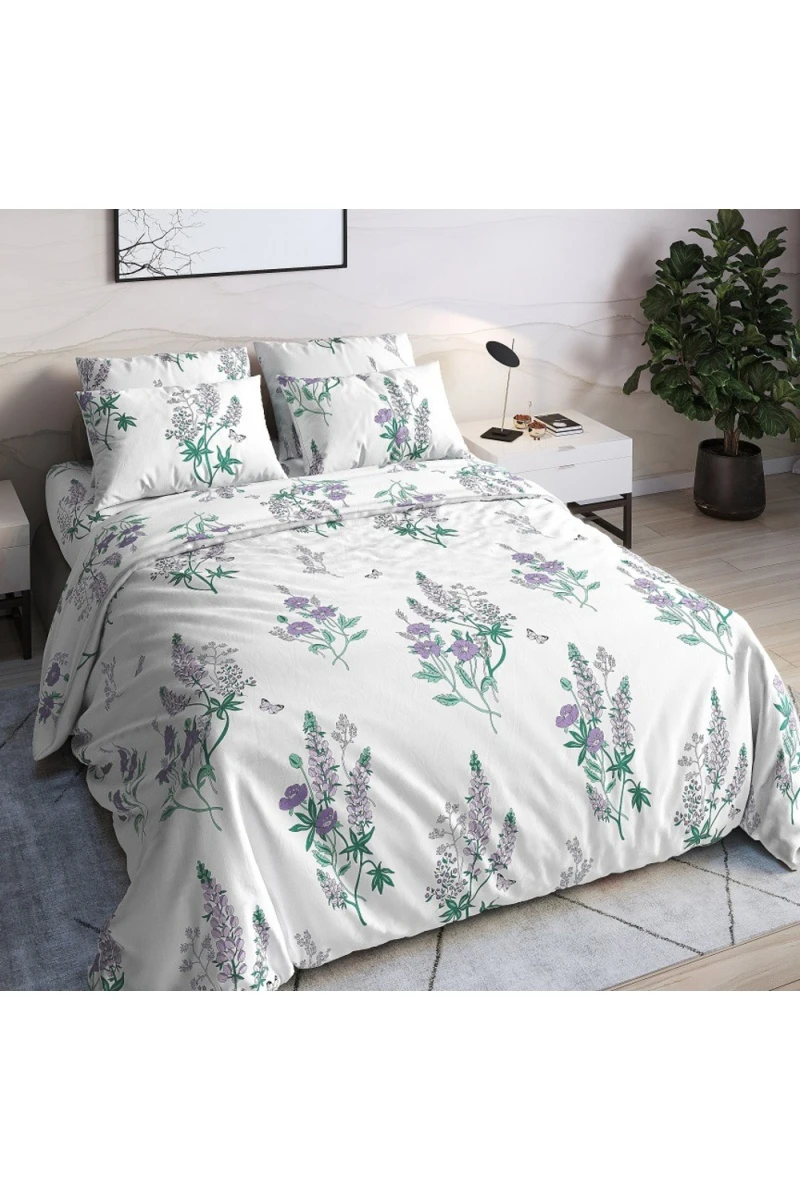 Простыня бязевая на резинке "ГОС" "Люпины" арт. 28444-1