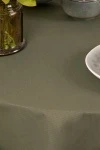 Скатерть круглая полулен "ГОС" Хаки (145х145 см)