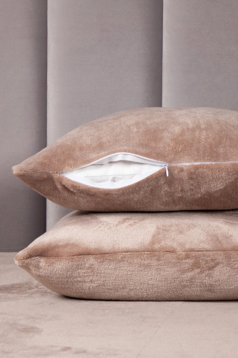 Наволочка плюш велюр арт. 003-ODN Карамель