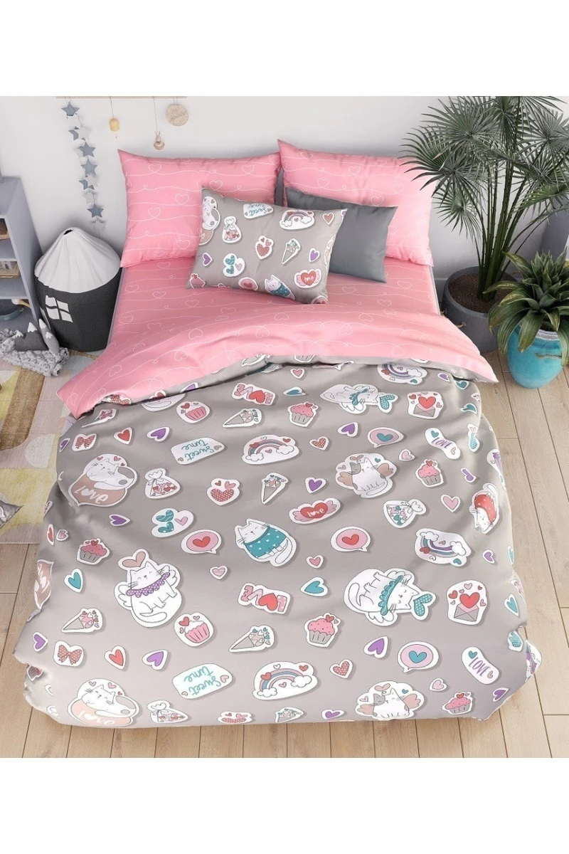 Простыня "ГОС" бязь "Пушистики" арт. 7526/2 + 7527/1 тип 2