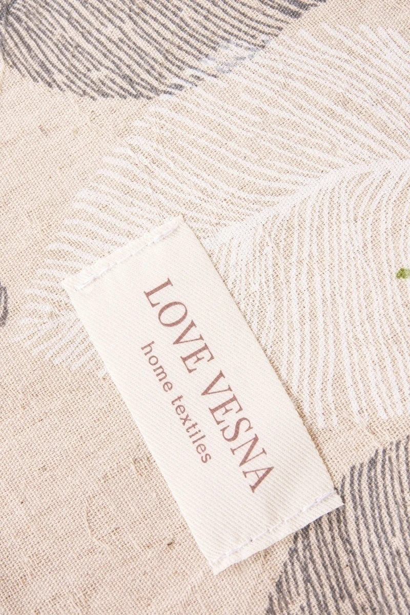 Скатерть полулен "ГП" Листья в танце