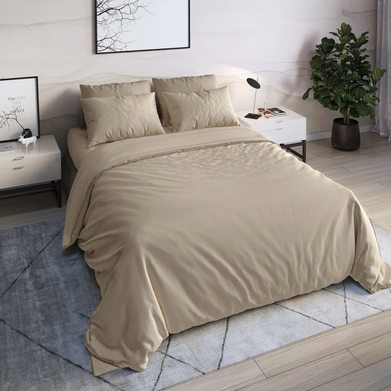 КПБ 4 "ГОС" твил-сатин "С-Кофе" р. 2.0 сп. Евро арт. 31009 (220 см)