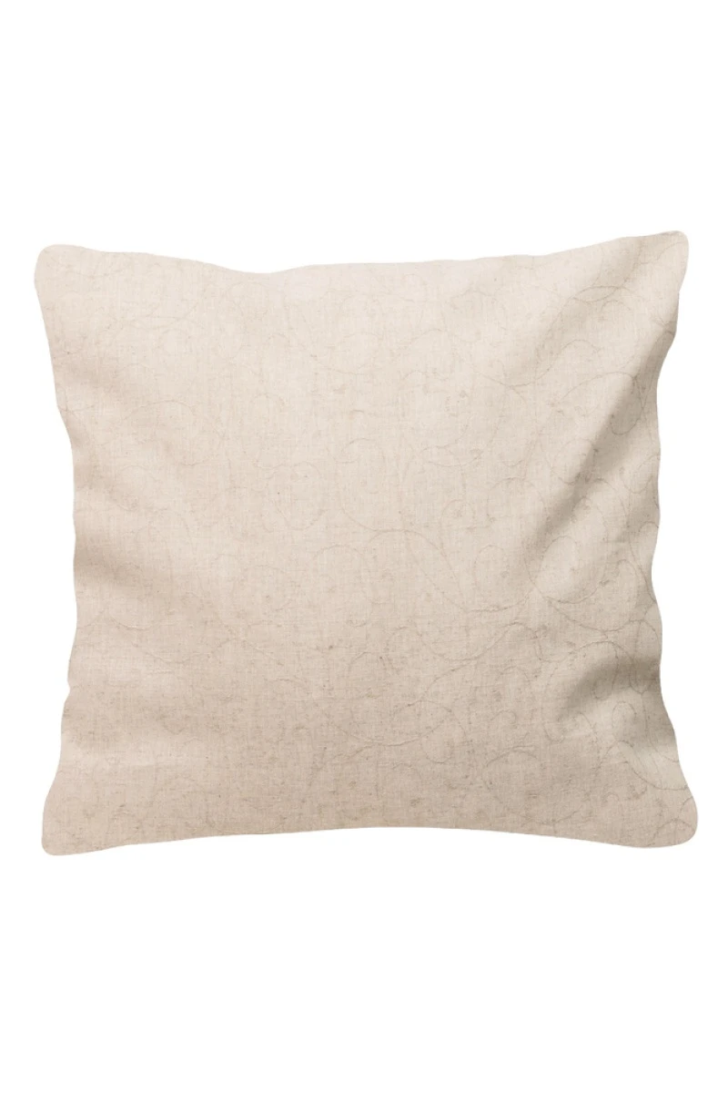 Декоративная наволочка на молнии полулен жаккард "ГП" Поэма