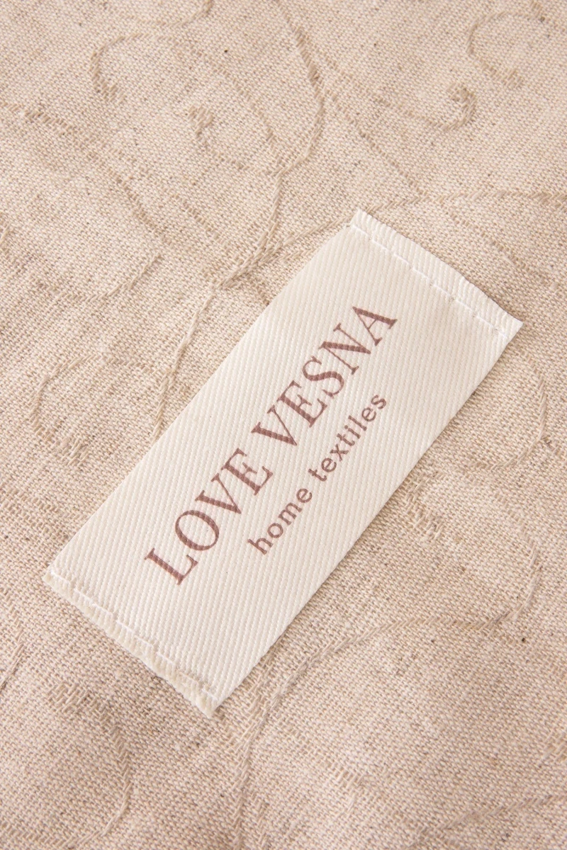 Скатерть круглая полулен жаккард "ГП" Поэма (145х145 см)