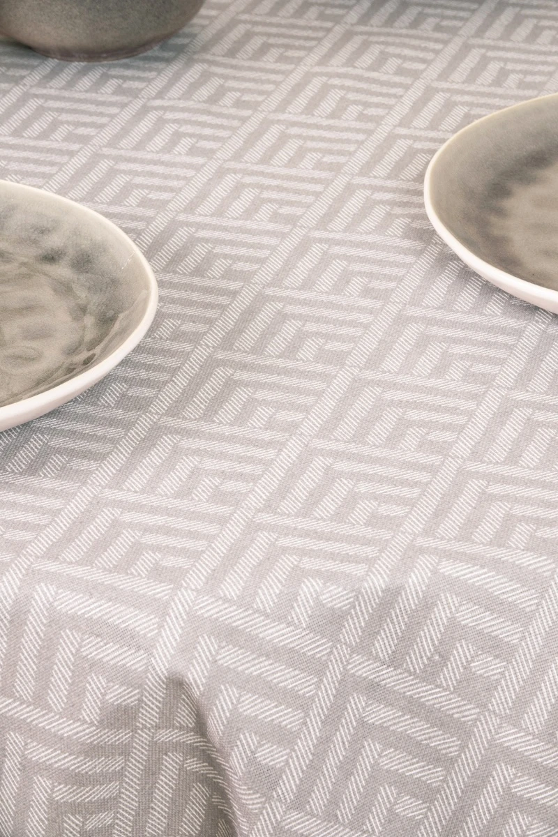 Скатерть круглая рогожка "ТТ" Купол (мокко) (145х145 см)