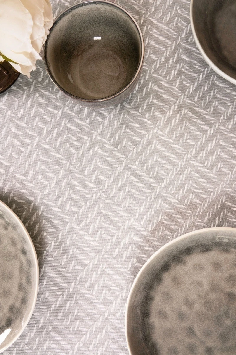 Скатерть круглая рогожка "ТТ" Купол (мокко) (145х145 см)