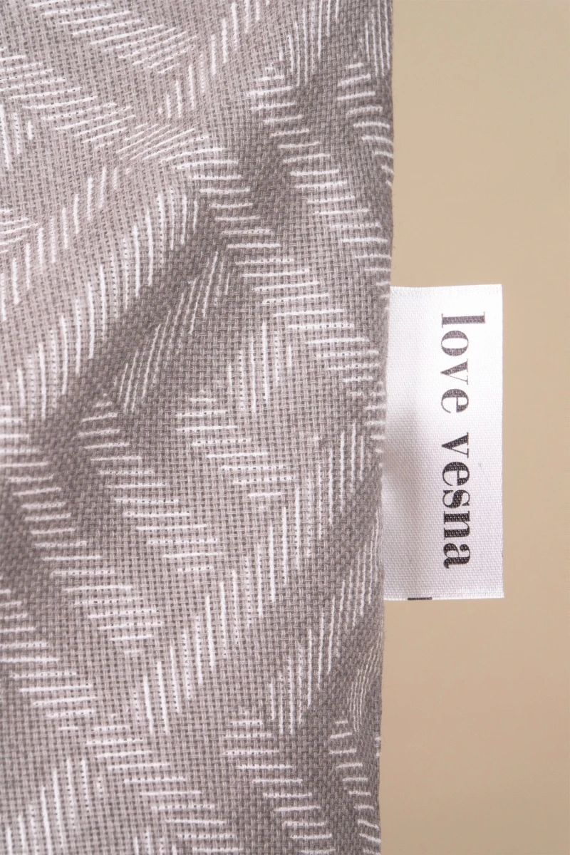 Декоративная наволочка на молнии из рогожки "ТТ" Купол (мокко)