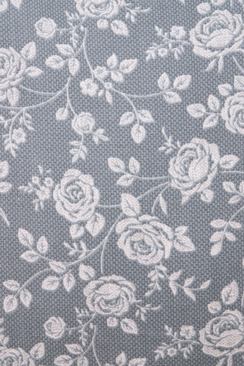 Декоративная наволочка на молнии из рогожки "ТЛ" Рози (серый)