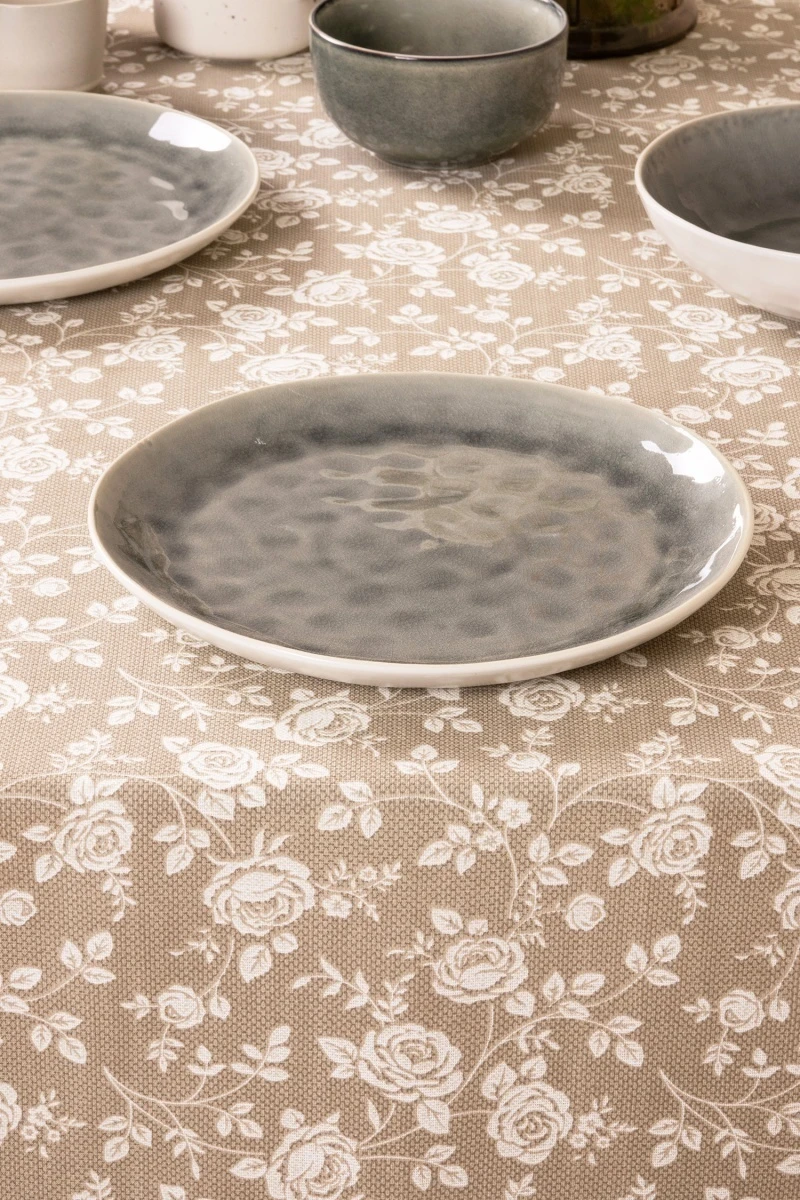 Скатерть рогожка "ТЛ" Рози (песочный)