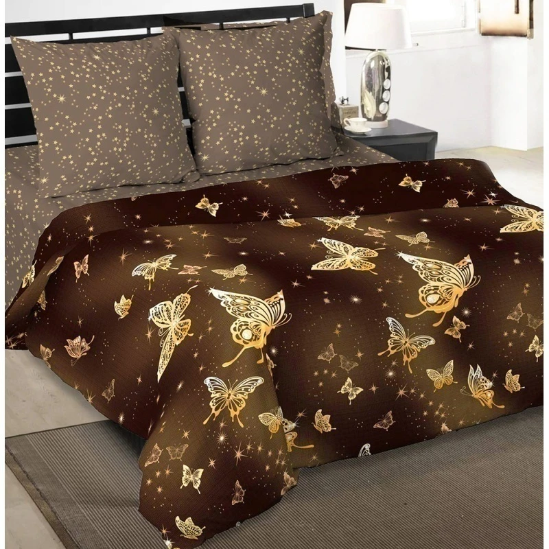 КПБ на пуговицах "Диз" бязь "Инфинити" ком. р. Евро 2 рис. 12530-1