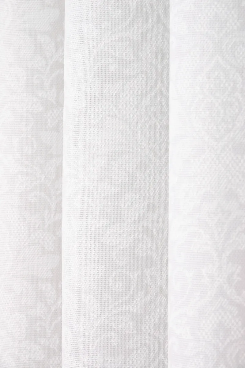 Комплект штор из рогожки "Диз" Белое кружево