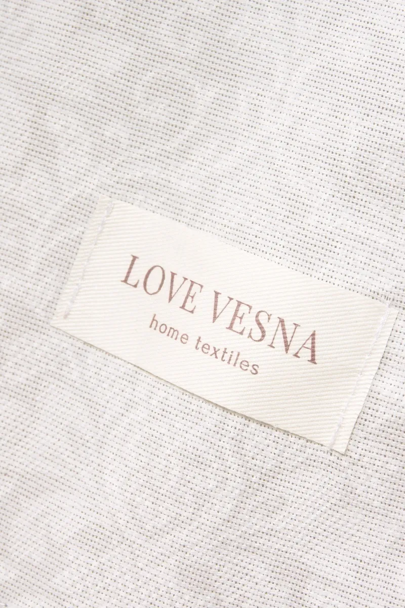 Комплект штор из рогожки "Диз" Белое кружево