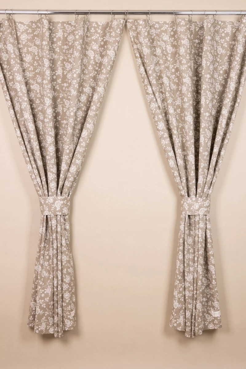 Комплект штор из рогожки "ТЛ" Рози (песочный)