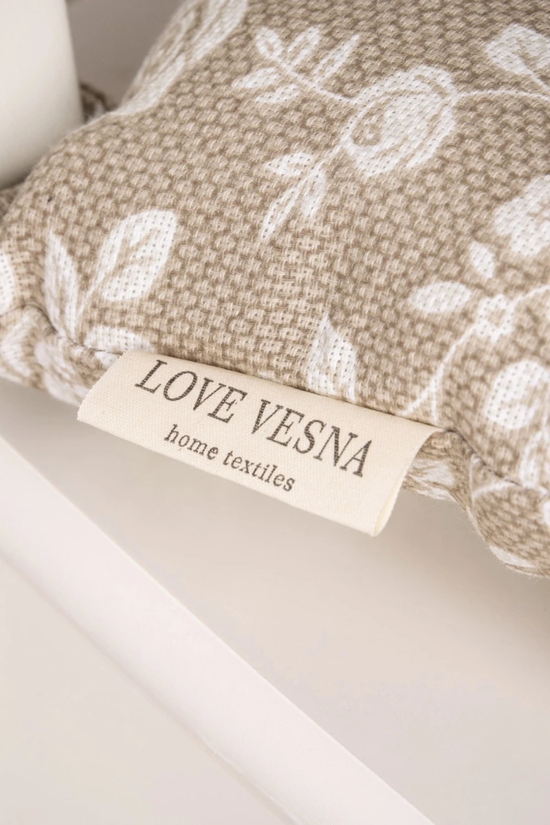 Подушка на стул из рогожки "ТЛ" Рози (песочный) арт. 10383/2 (М-9)