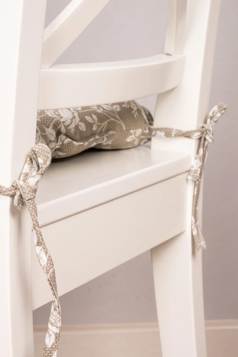 Подушка на стул из рогожки "ТЛ" Рози (песочный) арт. 10383/2 (М-9)