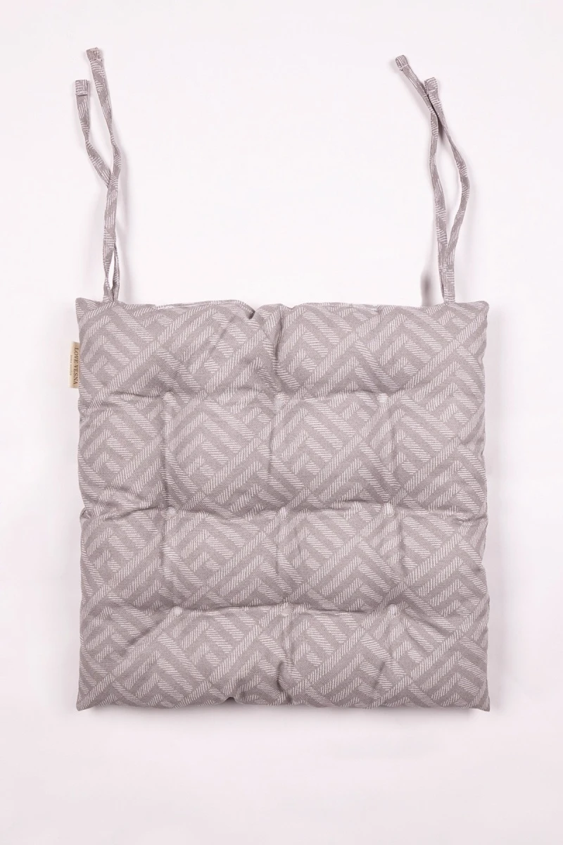 Подушка на стул из рогожки "ТТ" Купол (мокко) арт. 1549/2 (М-9)