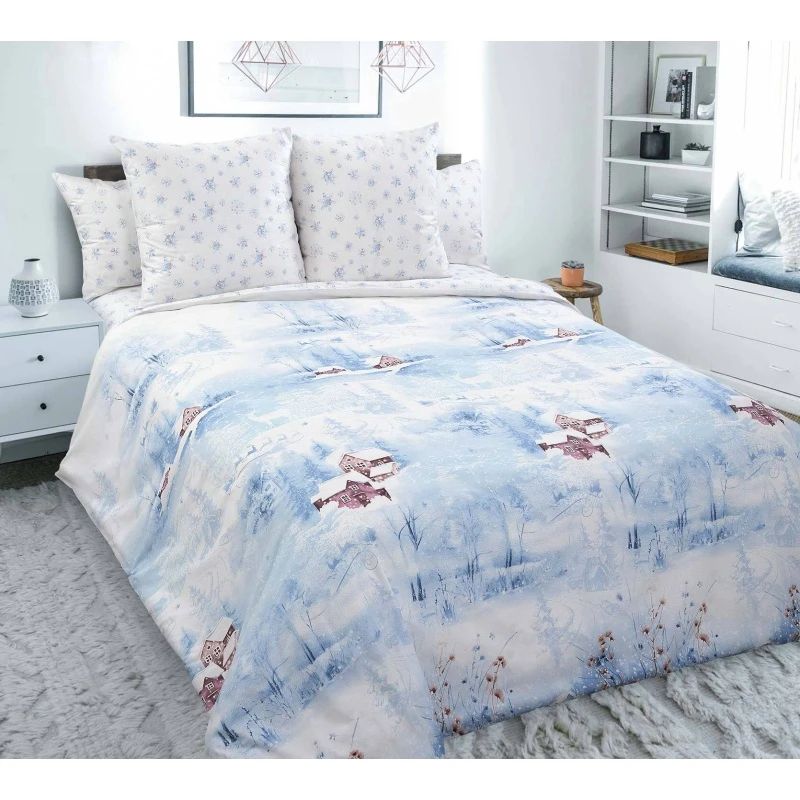 КПБ "ТД" перкаль "ТД-Шале 1" ком. р. Евро арт. 660361 голубой