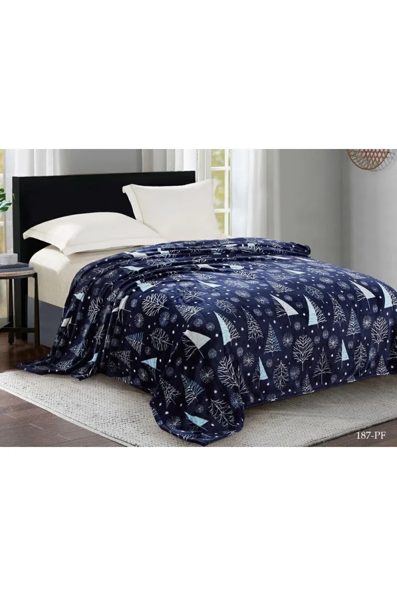 Покрывало плюш велюр 187-Pf Елочки