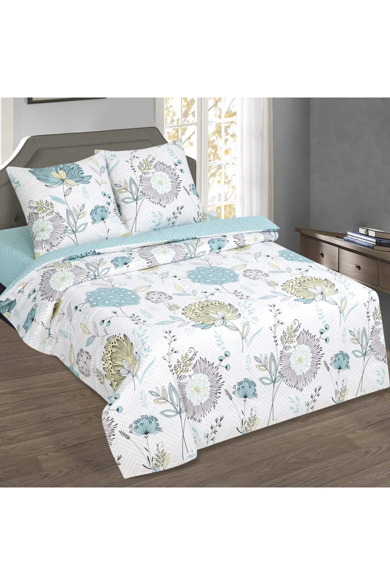 Простыня "Диз" поплин "Тишина природы" арт. 12670-1 тип 2