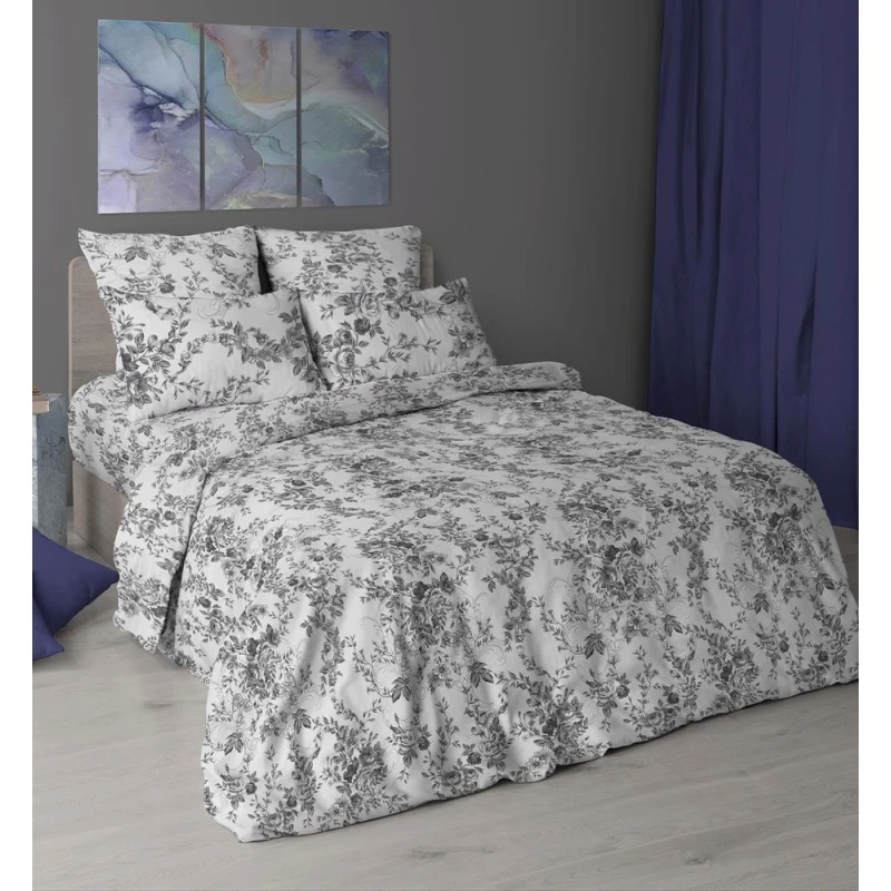 КПБ бязь Премиум ГОСТ "ХБК" 140г/м "ХБК-Моцарт" белый р. 2.0 сп. Евро арт. 6998-2