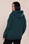 Худи-oversize с начесом - HeiZe - 449 - изумруд