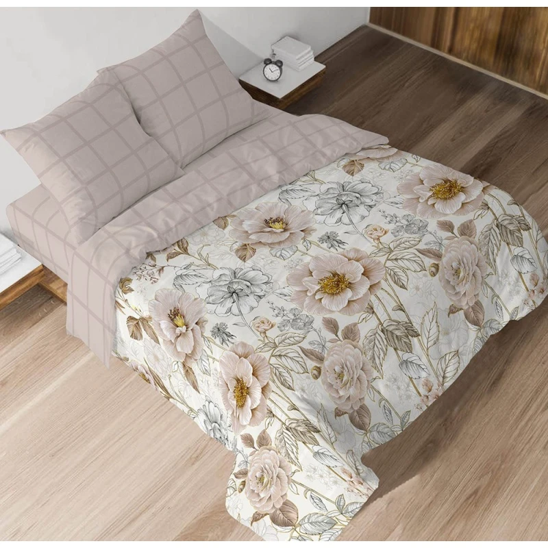 КПБ на пуговицах "Диз" бязь "Диз-Сонет" ком. р. Евро 2 рис. 12672-1