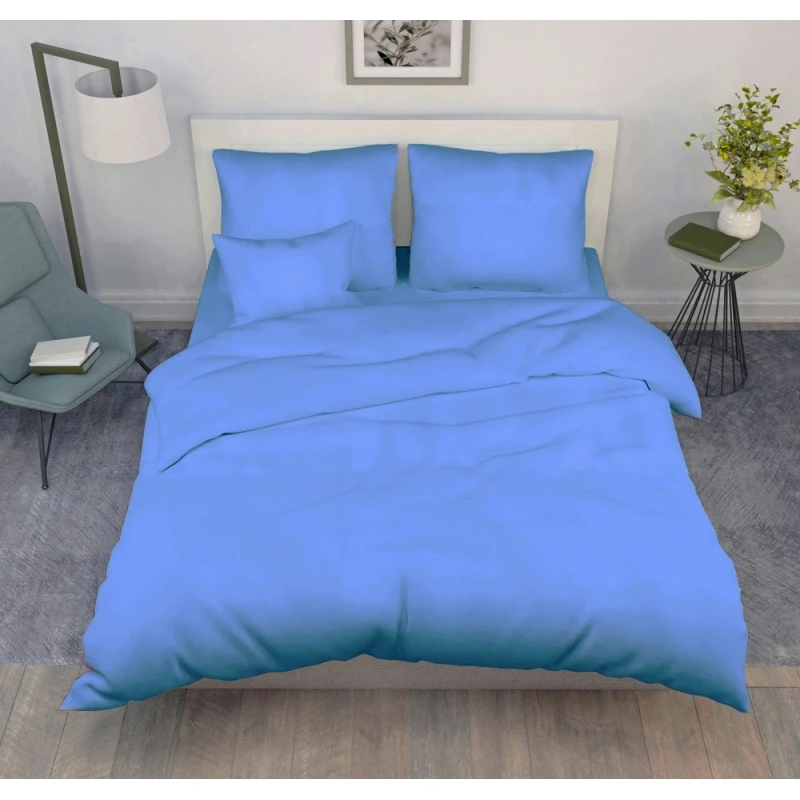 КПБ на пуговицах "ТЛ" бязь "Синий камень" р. Евро-Мини рис. 1899