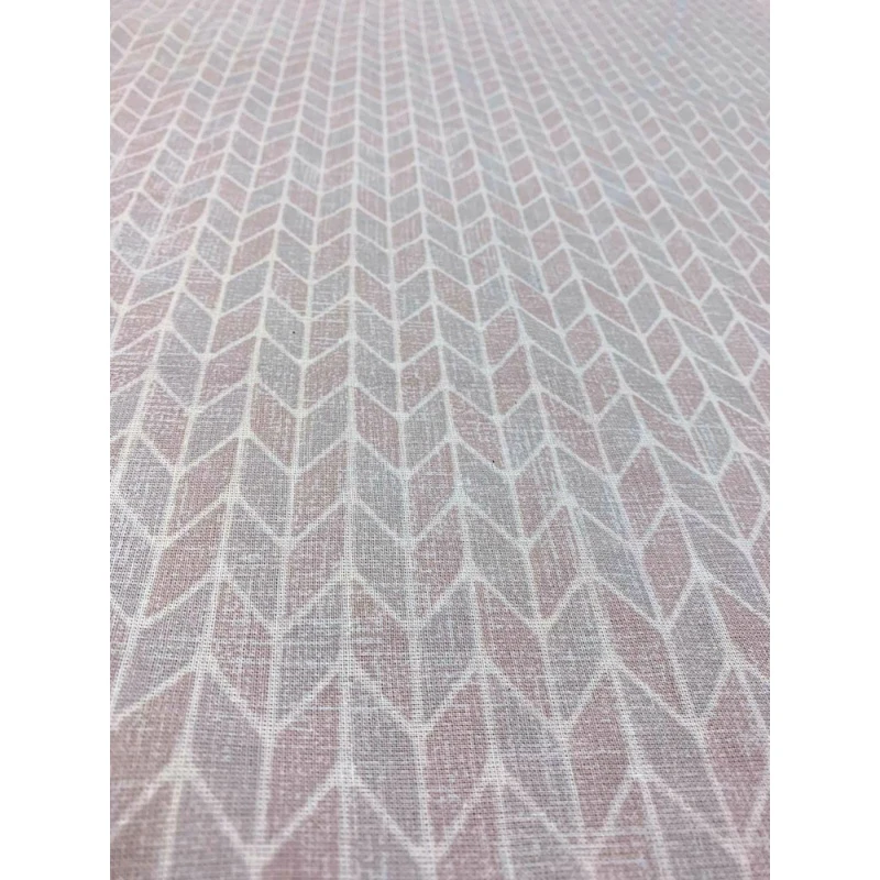 КПБ на пуговицах бязь Премиум ГОСТ "ХБК" 140г/м "Терраццо" розовая дымка р. Евро арт. 7145-2