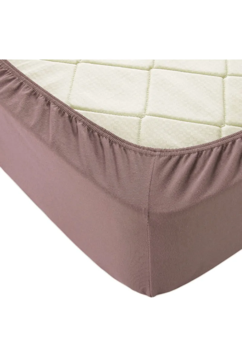 Простыня трикотажная на резинке "ПТ" Мокко арт. 5387 (120 г)