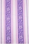Вафельное полотно "ТЛ" 120г/м2, 40см "Цветочный орнамент" фиолетовый рис. 6245 вид 1