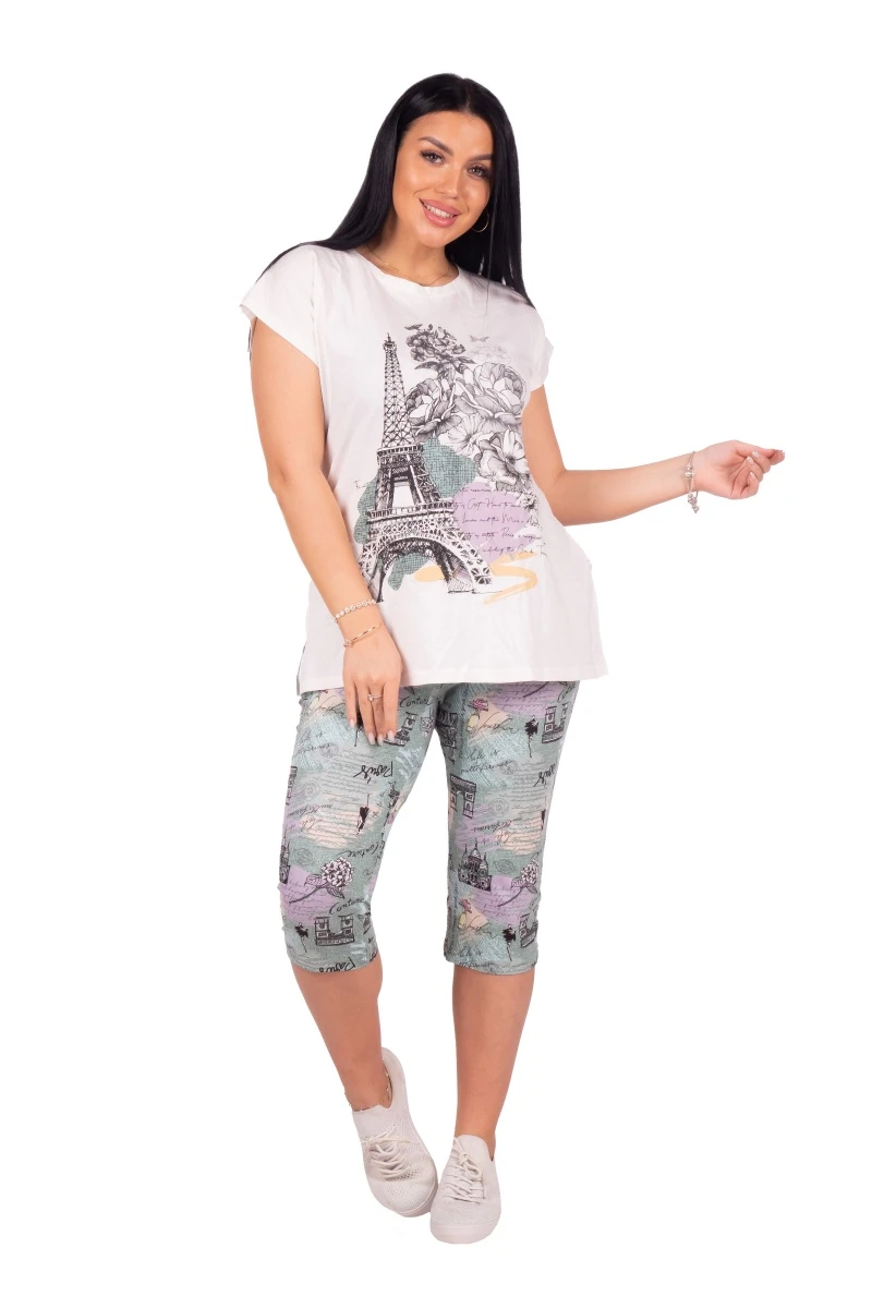 Костюм с бриджами - Париж - 603 - зеленый