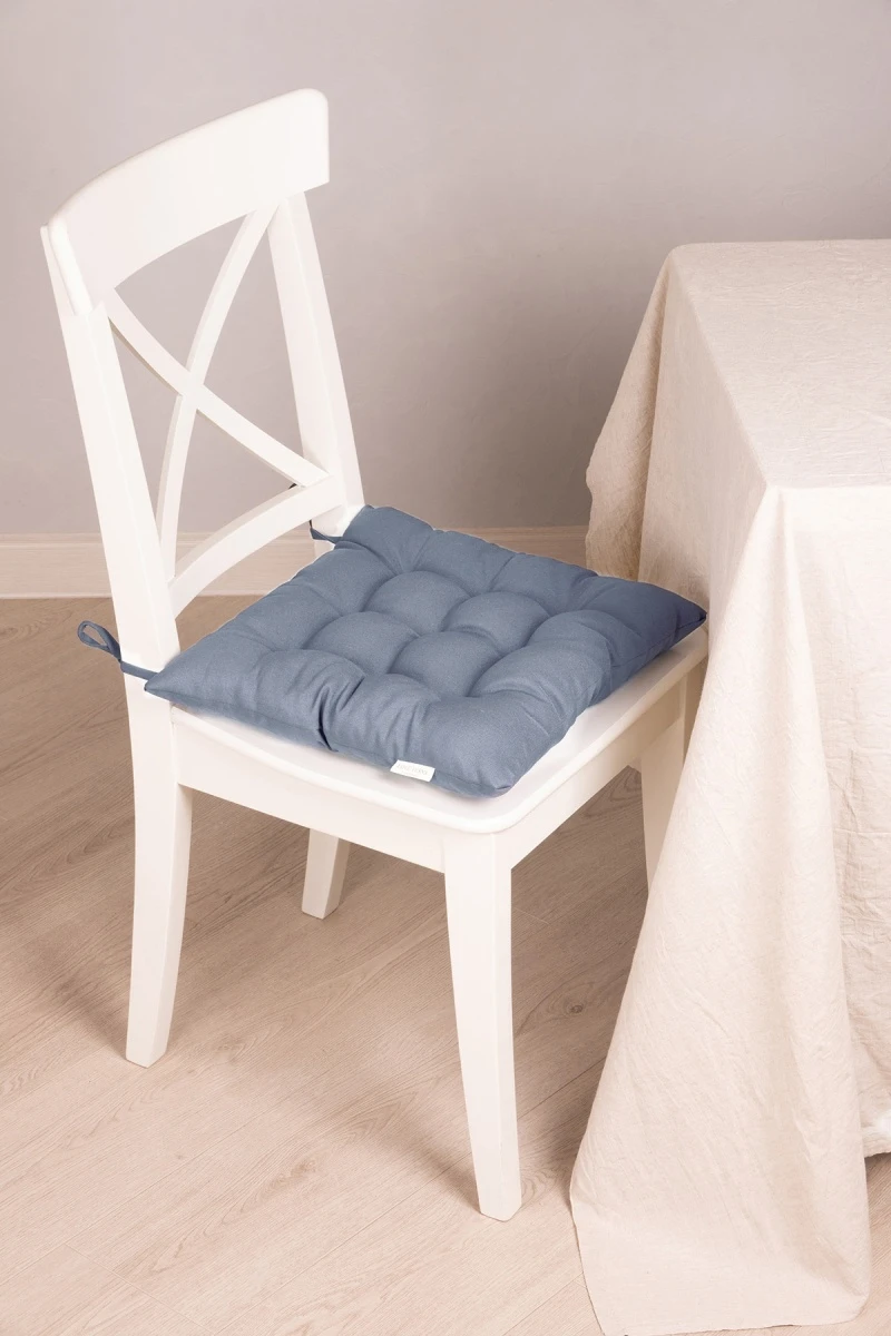 Подушка (М-9) на стул из габардина "А" Грифельный (col. 316)