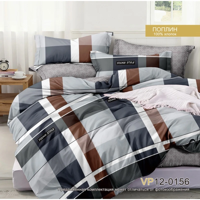 КПБ 4 "V" поплин "Фирменный стиль" ком. р. 2.0 сп. арт. VP12-0156