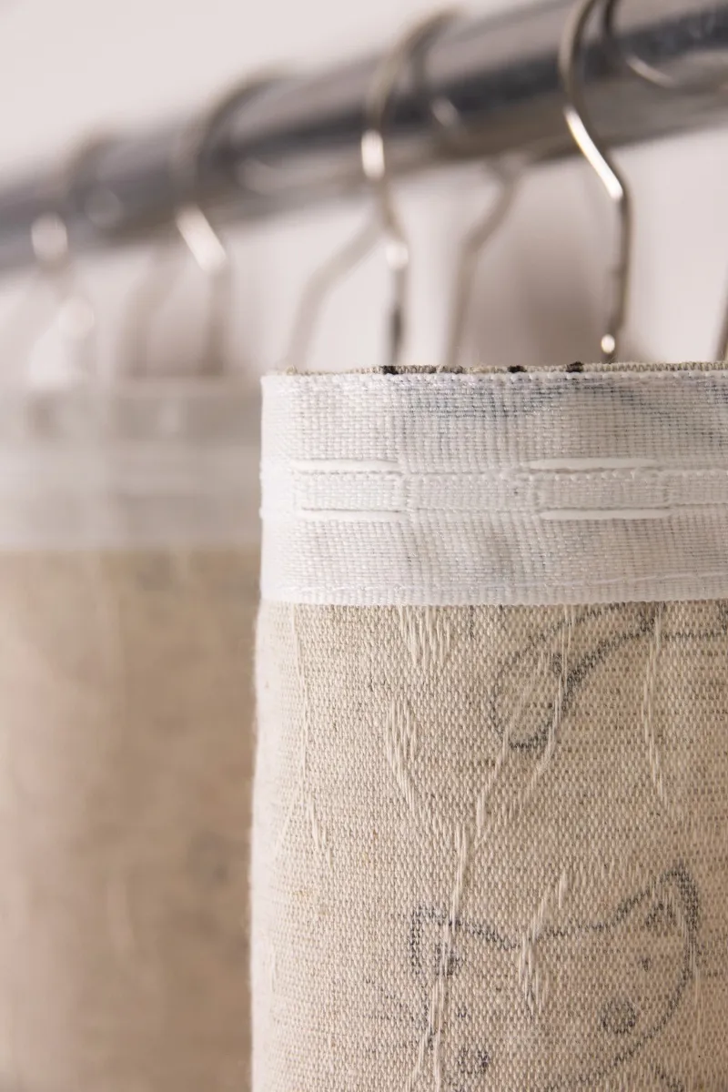 Комплект штор из полульна "ГП" Китти (чёрный)