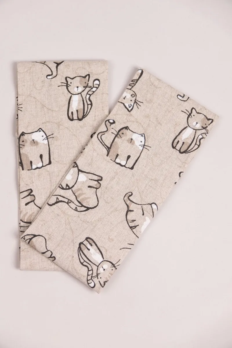 Комплект штор из полульна "ГП" Китти (чёрный)