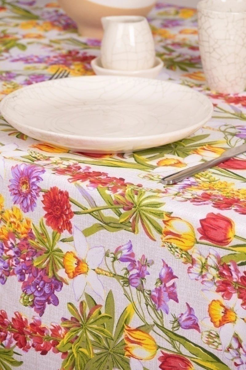 Скатерть рогожка "ТТ" Летний день