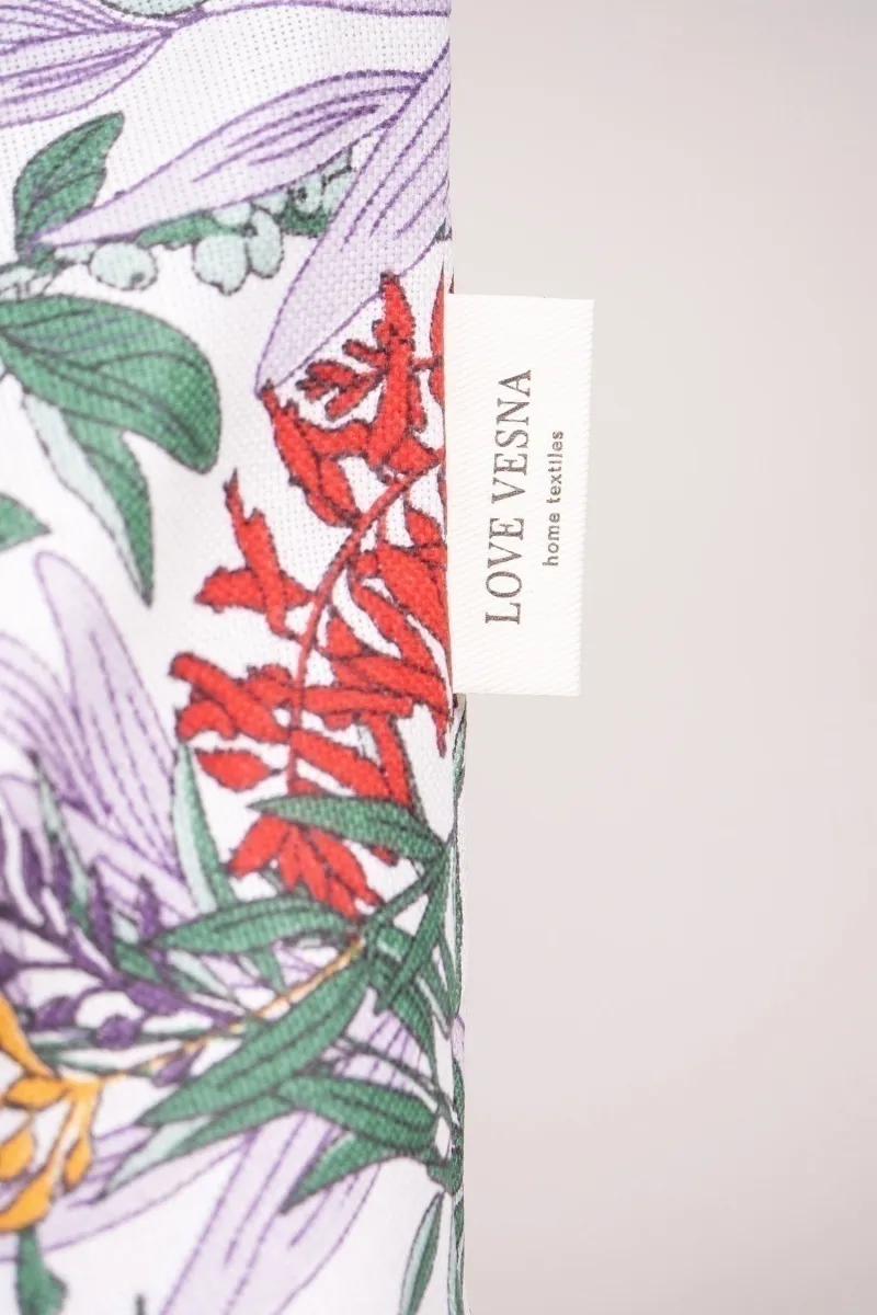 Декоративная наволочка на молнии из рогожки "ТТ" Нектар природы