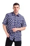 Мужская рубашка шотландка К/Р ЛК1852С