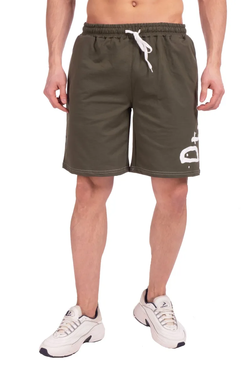 Шорты мужские из футера с принтом АСП15З