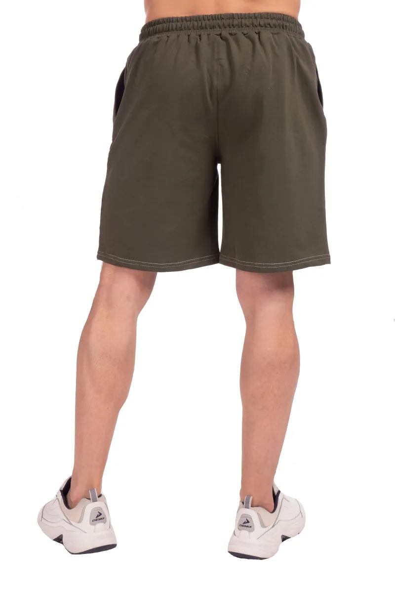 Шорты мужские из футера с принтом АСП15З