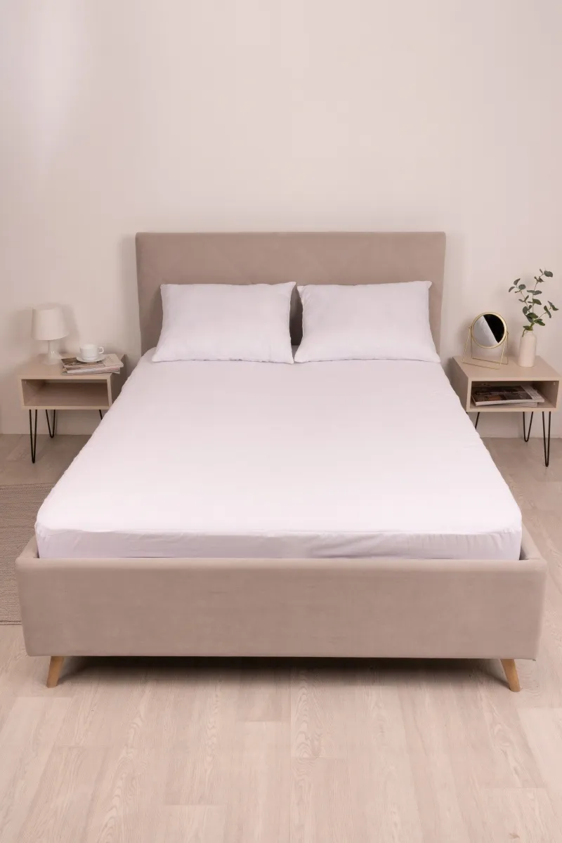 (LV) Наматрасник водонепроницаемый с бортом 25см белый